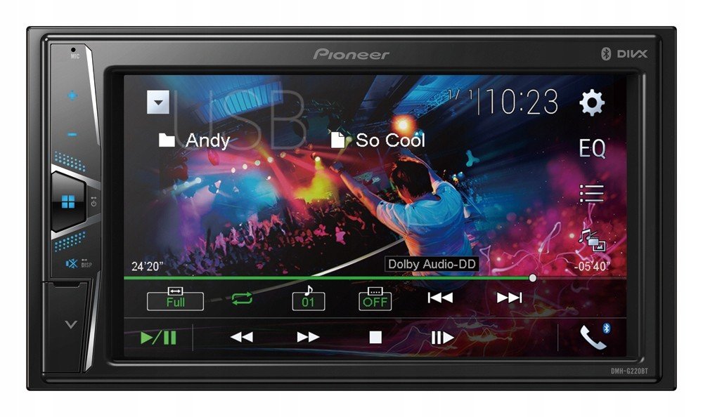 Pioneer DMH-G220BT Autorádio 2DIN kamera