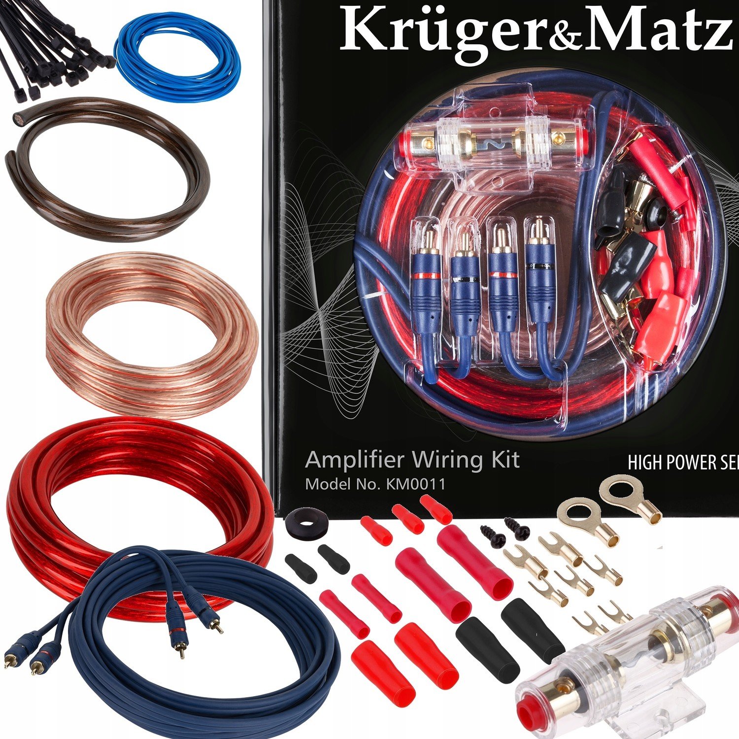 Montážní Sada Kabely Pro Trubkový Zesilovač 2000W