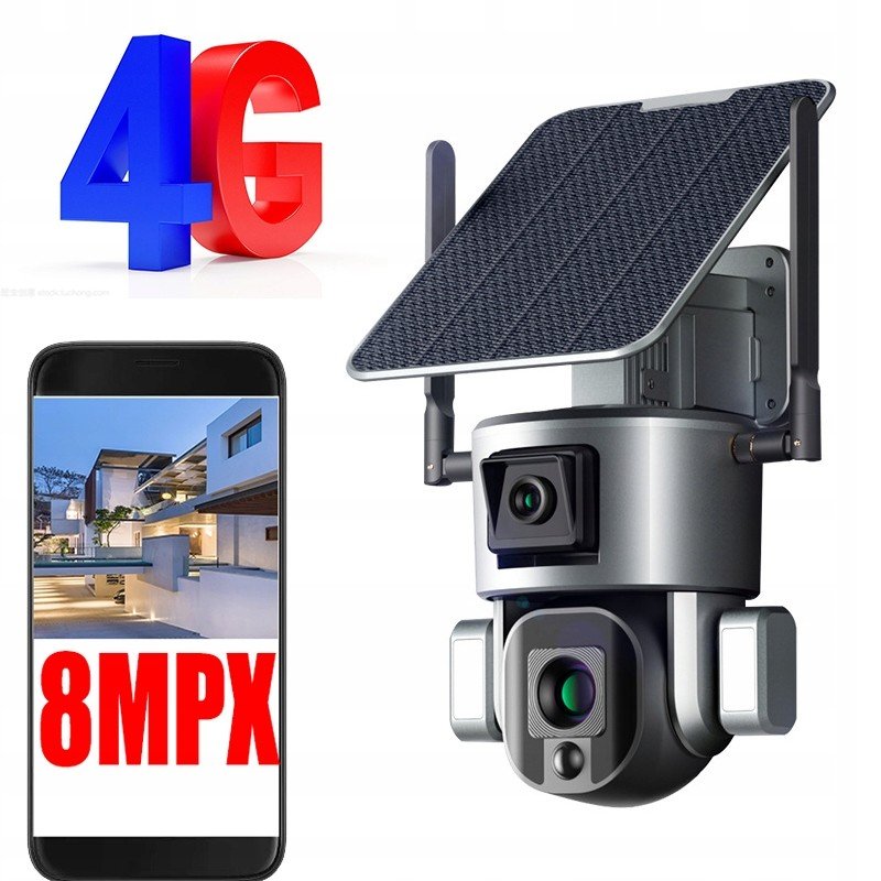 Solarna Gsm kamera 3G 4G Lte Sim 8MP 8MPX