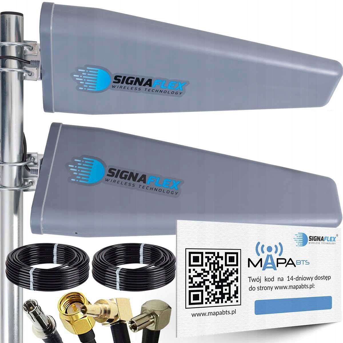 Antena Dual 3G 4G Lte 46dBi Zte Huawei 2x15m