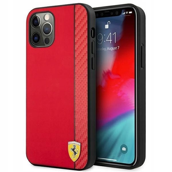 Ferrari pouzdro pro iPhone 12 Pro Max case, záda