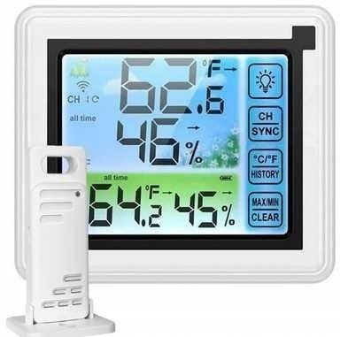 Domácí meteorologická stanice vnímejte 60m barvu LCD baterie