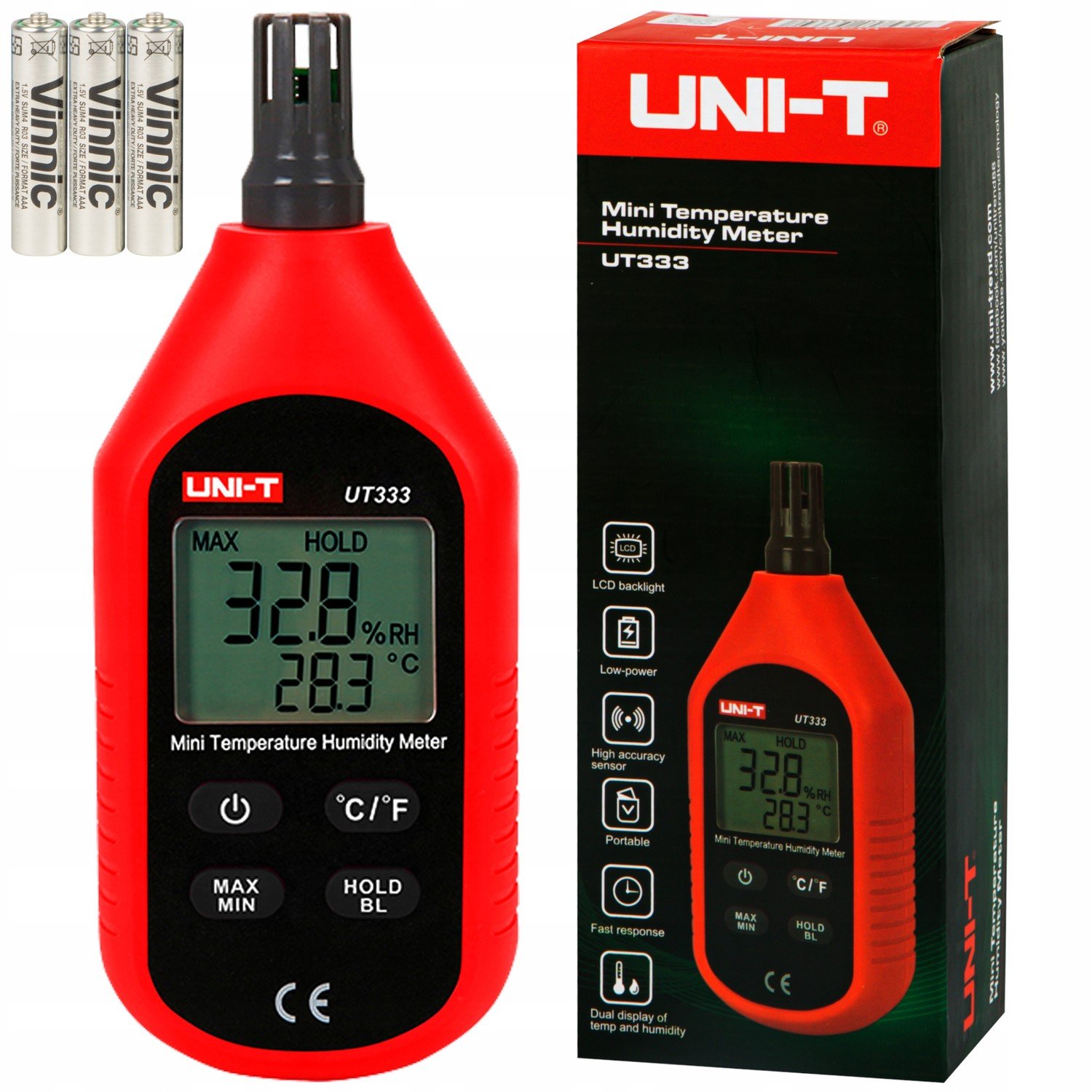 Měřič teploty a vlhkosti Uni-t UT333