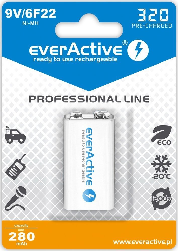 Baterie Everactive 9V Professional Line 320MAH