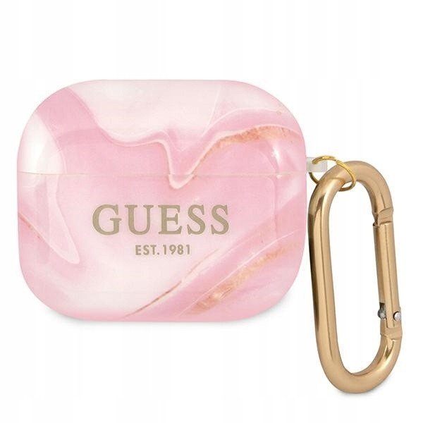 Guess GUA3UNMP AirPods 3 cover růžová/pink Marble