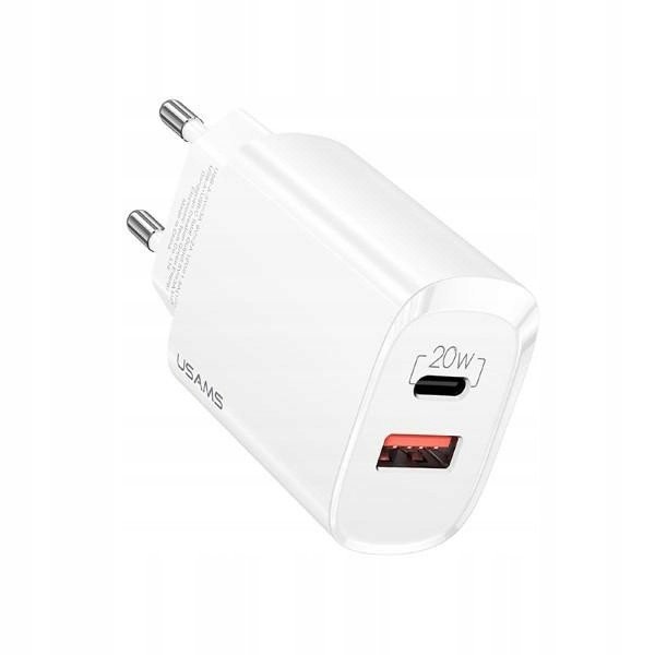 Zatížení Usams . síť. 1xUSB-C 1xUSB T35 20W (pouze hlava)