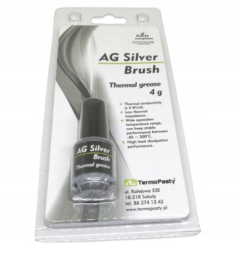 Teplovodivá pasta 4g Ag Silver Brush