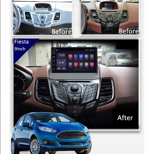 Rádio navigace Android Ford Fiesta mk7 2011- Gps