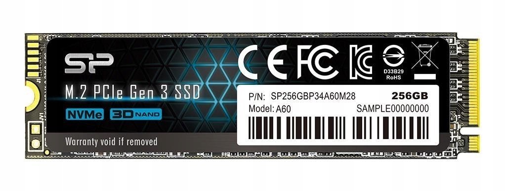 Ssd disk A60 256GB M.2 PCIe 2200/1600 MB/s NVMe
