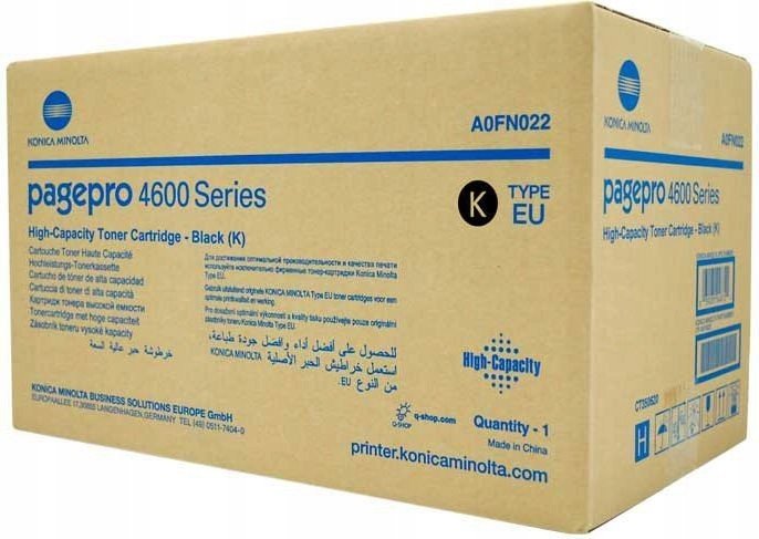 Toner Konica Minolta A0FN022 18k Bk Pro 4650 En