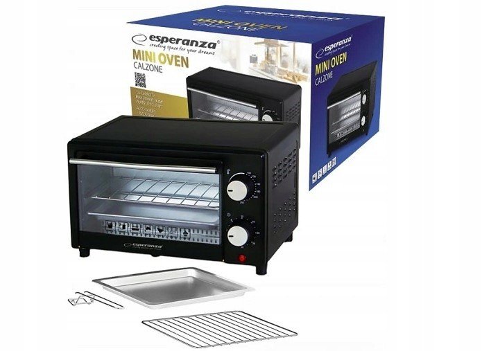 Mini Elektrická Trouba 10L 900W Časovač Minutka