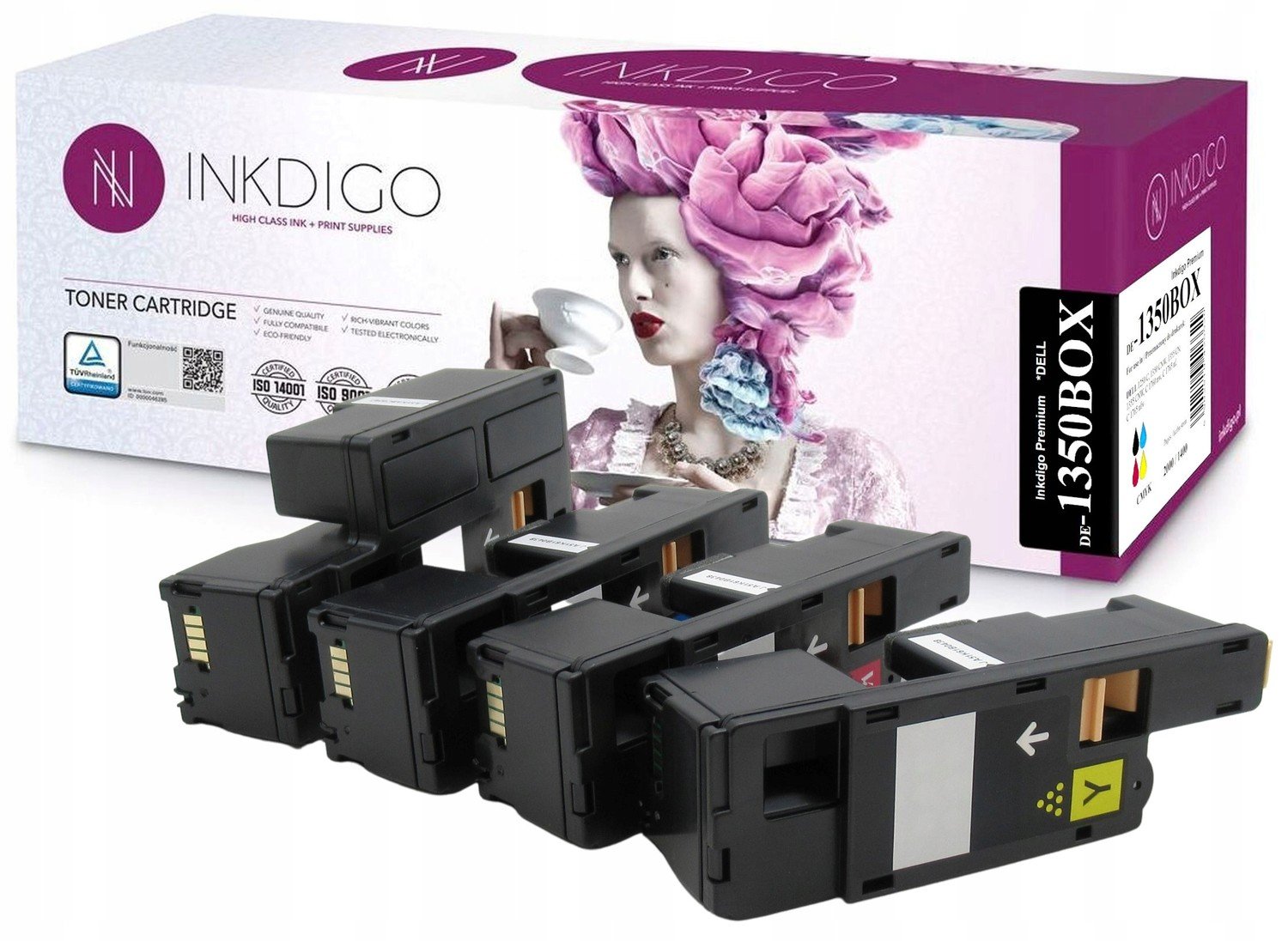 4x Toner do tiskárny Dell 1250c 1350 1355cn C1760