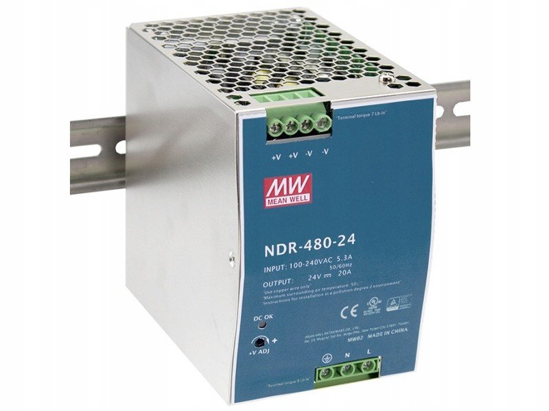 Napájení Din NDR-480-24 24V 20A 480W Mean Well