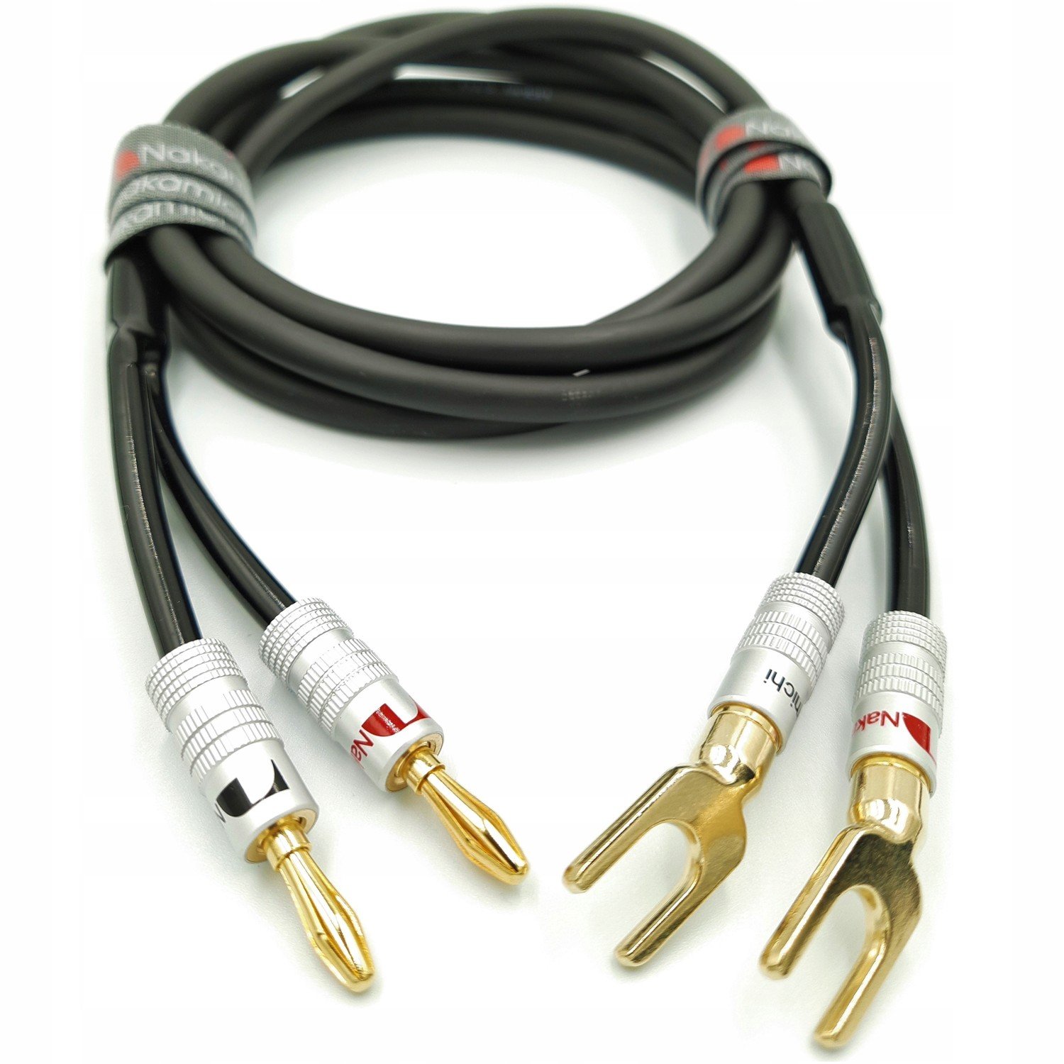 Nakamichi Reproduktorový kabel 2x1,5 banánové vidlice 8m