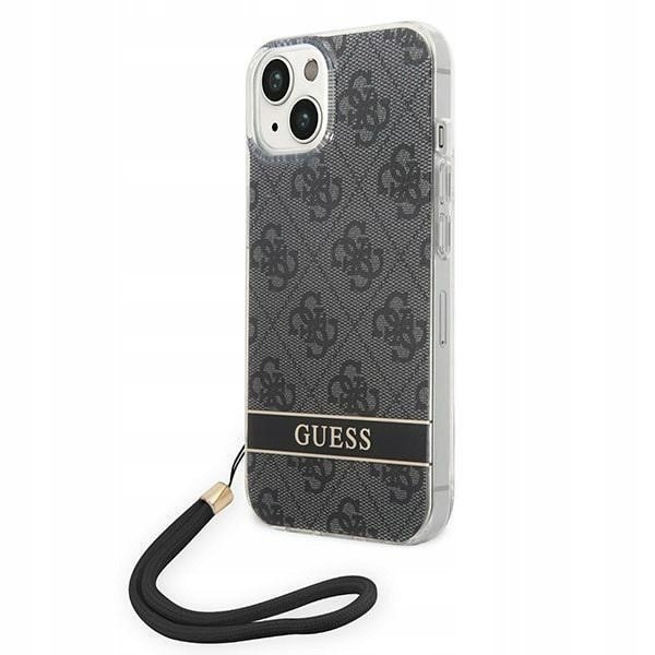 Guess 4G Print Cord Pouzdro se smyčcem iPhone 14 Pl