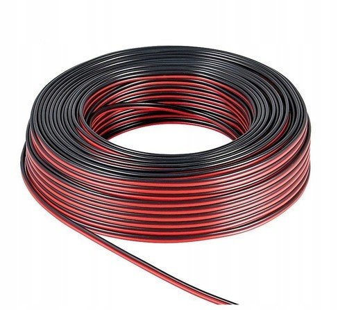 Reproduktorový kabel Goobay 2x2,5mm Cca 50m black-red