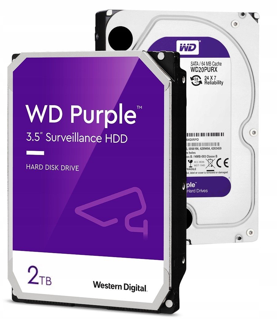 Disk Wd Purple 2TB pro 24/7 provoz WD20PURX Sata III