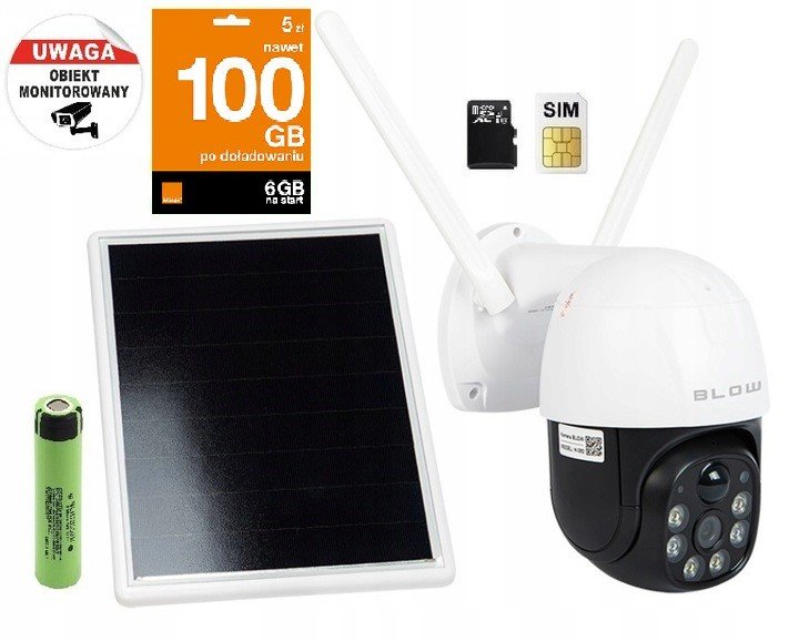 Gsm rotační kamera 4G Lte 2MP Solar SD64GB Články