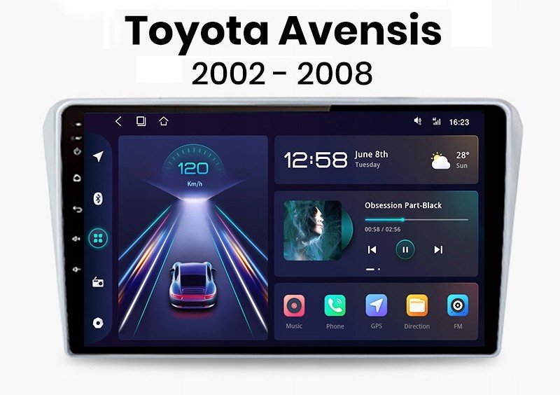 Toyota Avensis T25 Navigace Android Carplay