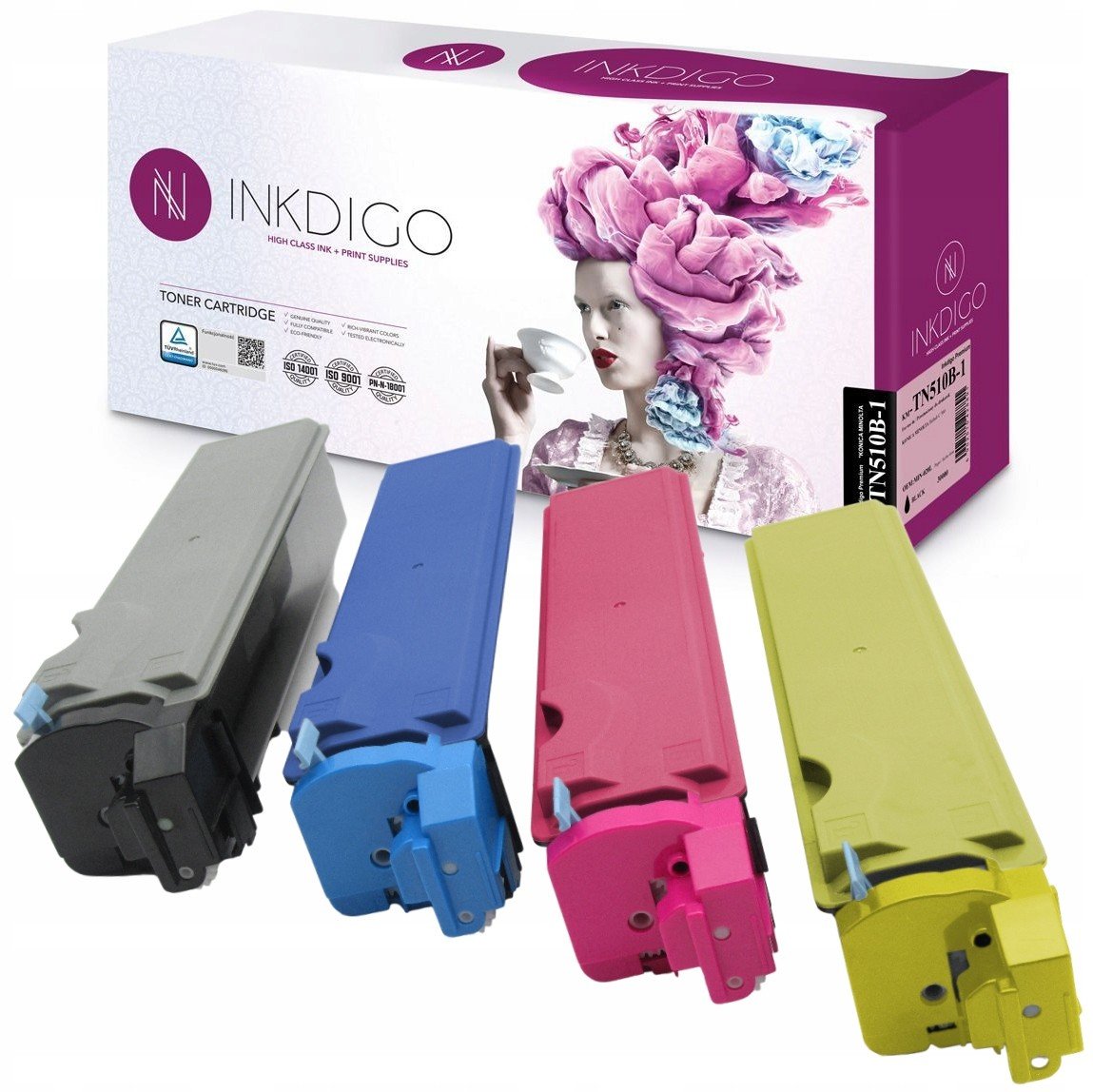 4x toner pro Konica Minolta Bizhub C500 Cmyk