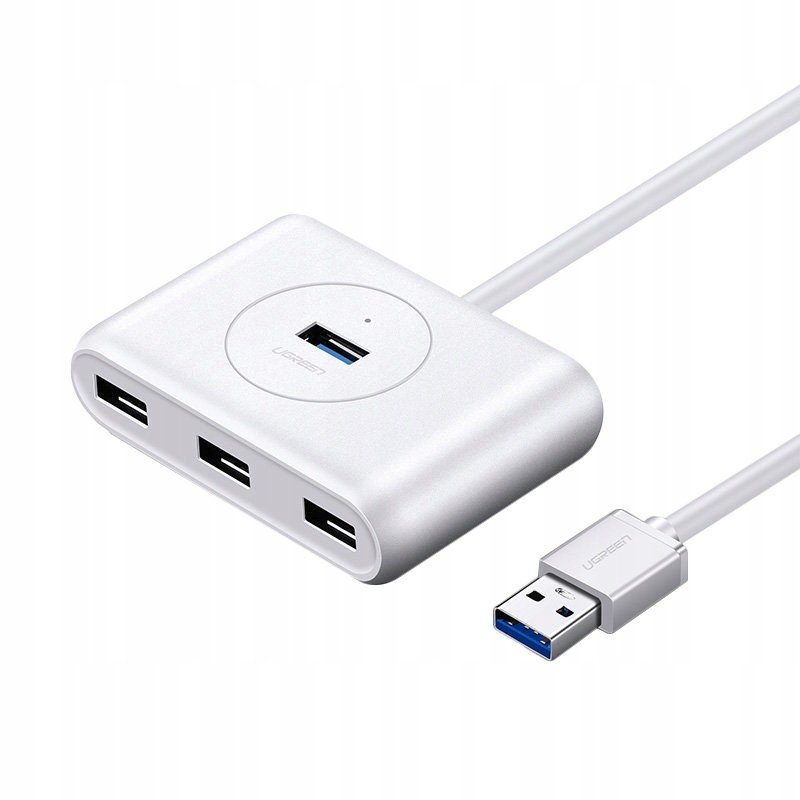 Ugreen multifunkční Usb Hub 4 x Usb 3.0 1m bia