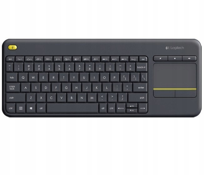 Bezdrátová dotyková klávesnice Logitech K400 Plus černá