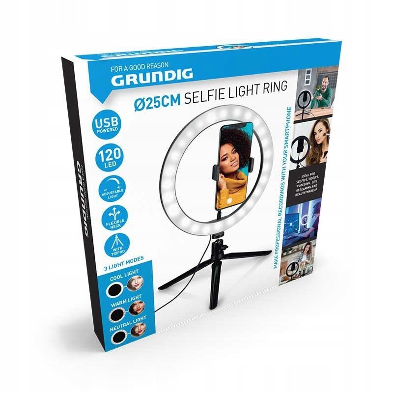 Grundig Kruhové světlo na fotky, selfie, má