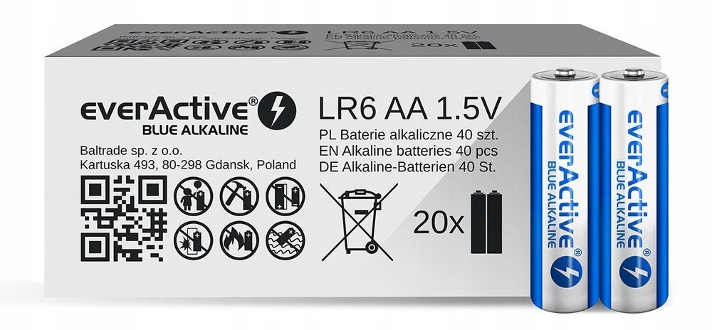 Baterie LR6/AA Blue Alkaline 40 ks Úprava limitně