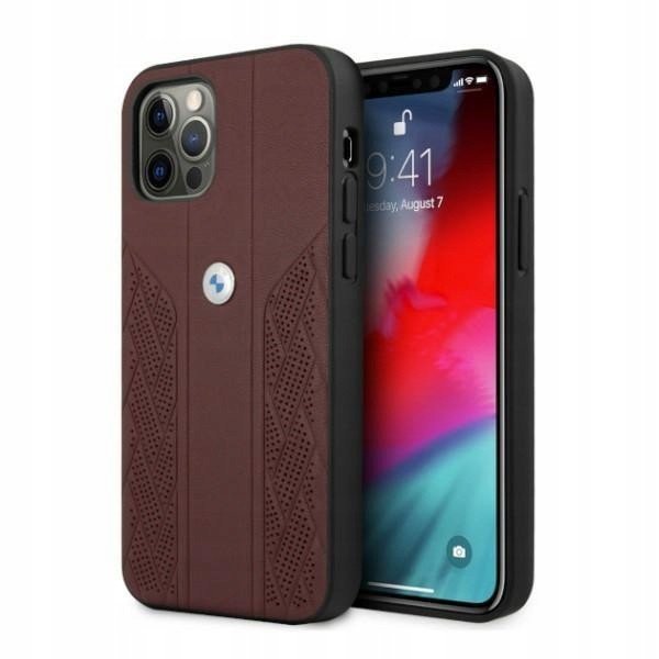 Pouzdro Bmw iPhone 12 Pro Max červené hardcase