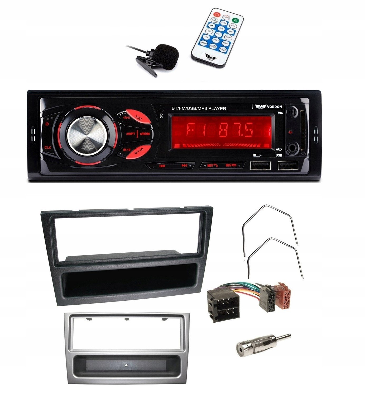 Vordon HT-175 Rádio Bluetooth Usb Audi A8 D2