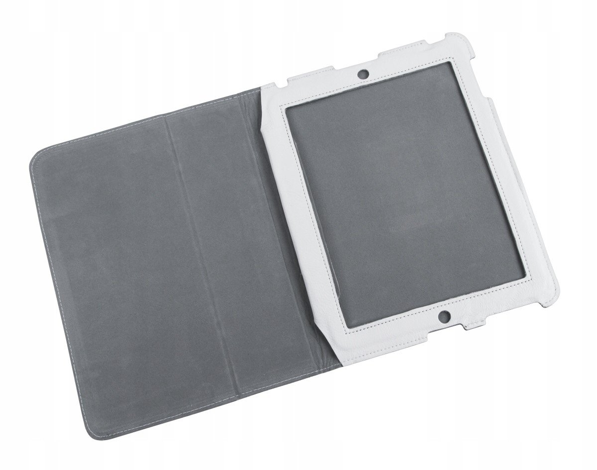 Pouzdro určené pro Apple iPad 3 kůže bílá