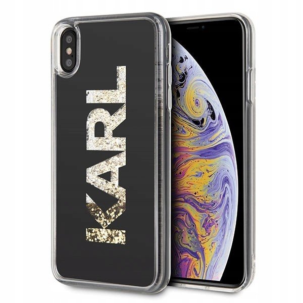 Pouzdro na iPhone Xs Max Karl Lagerfeld Karl Logo