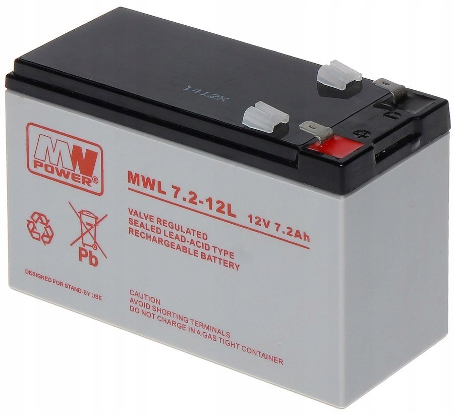 Mw Power baterie Agm Mwl 7,2-12 12V 7,2 Ah