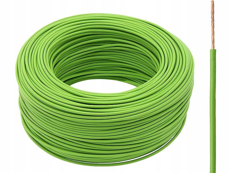 Instalační kabel Lgy 1x0,75mm zelený 100m