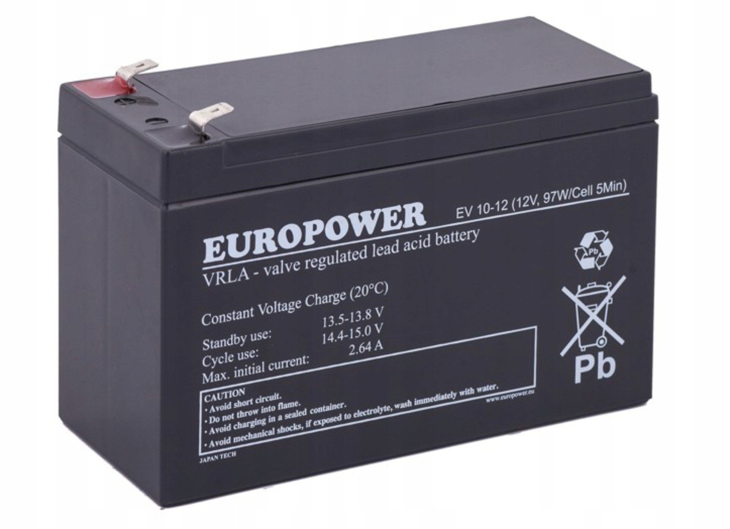 Ups baterie řady Ev 10-12 Europower 12V 8.8Ah