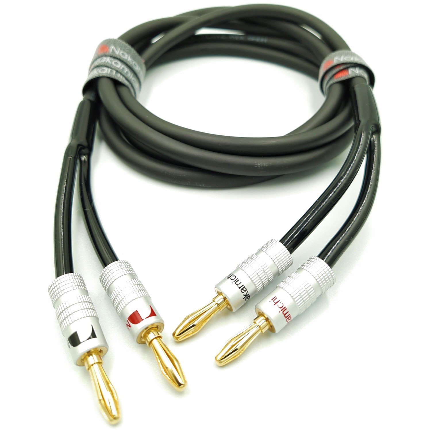 Nakamichi Ofc reproduktorový kabel 2x4mm2 banán 1m