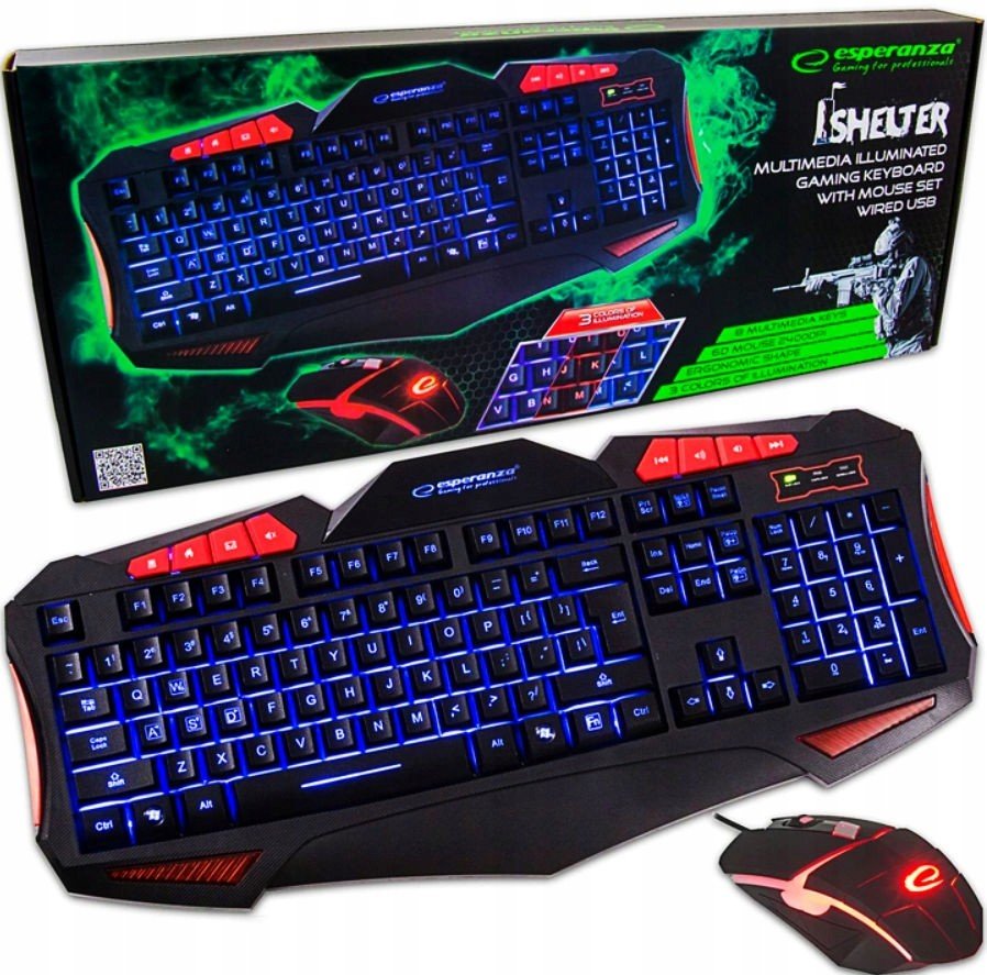 Sada Klawiatura Herní myš pro Usb hráče