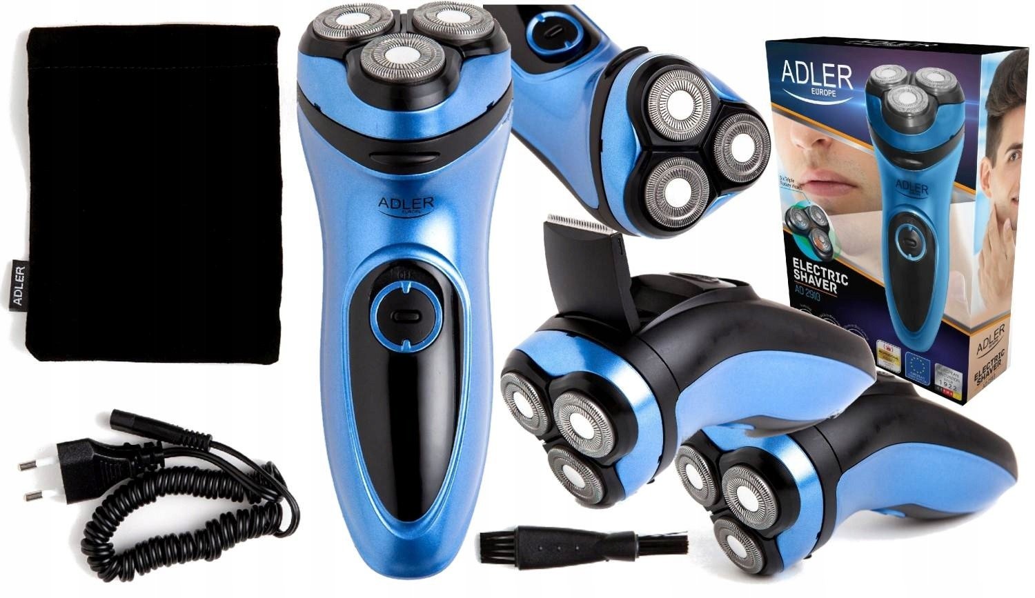 Holicí Strojek Pánský Elektrický Zastřihovač Adler Pouzdro