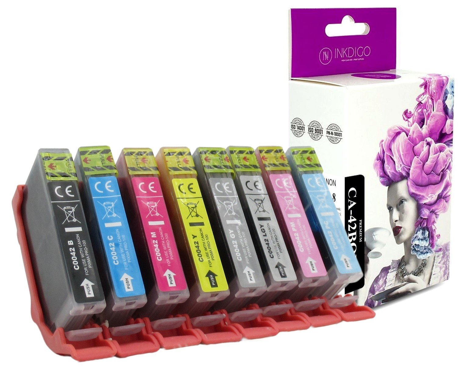 8x inkoust pro Canon Pixma Pro-100 CLI-42 XL Set