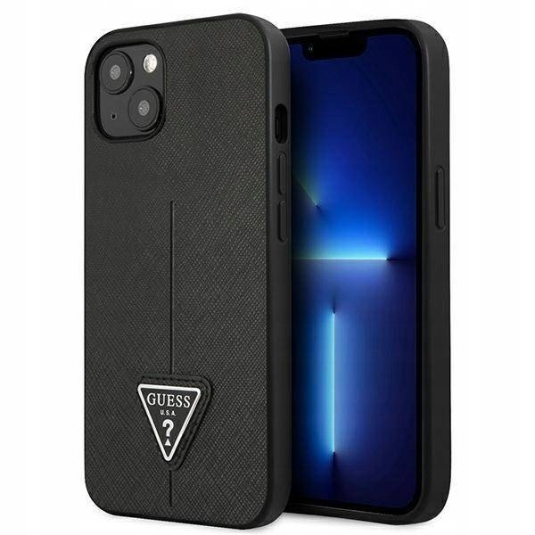 Pouzdro Guess Saffiano Triangle Logo Case obal na iPhone 14
