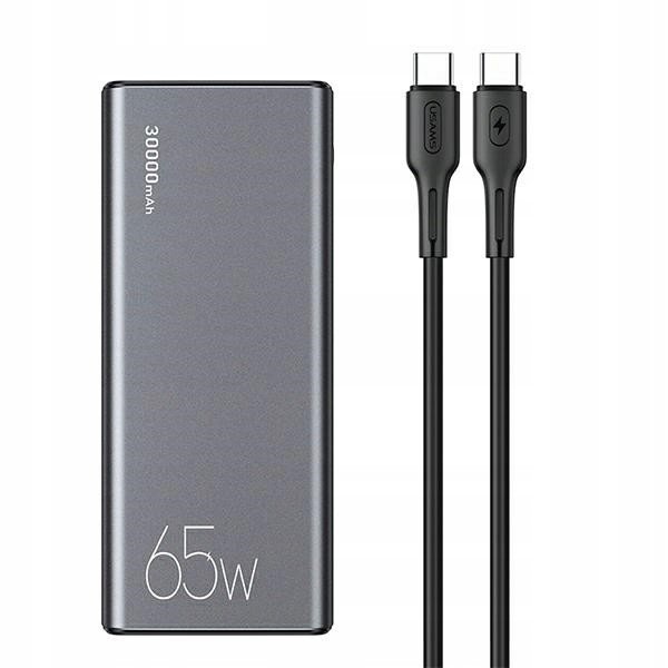 Usams Powerbanka 30000mAh 65W 2xUSB 1xUSB-C Qc Pd