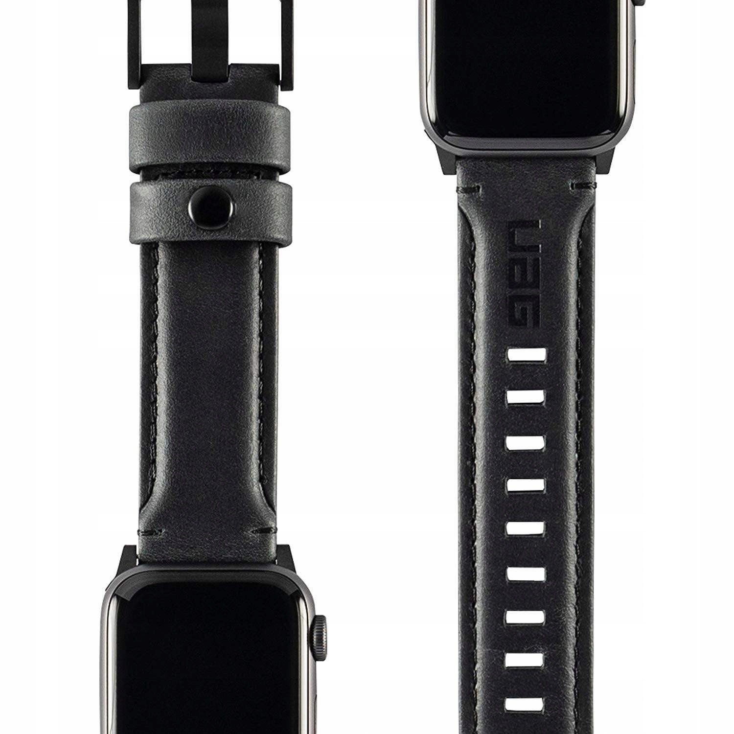 Kůžní Pás Uag pro Apple Watch 44/42 MM Černý