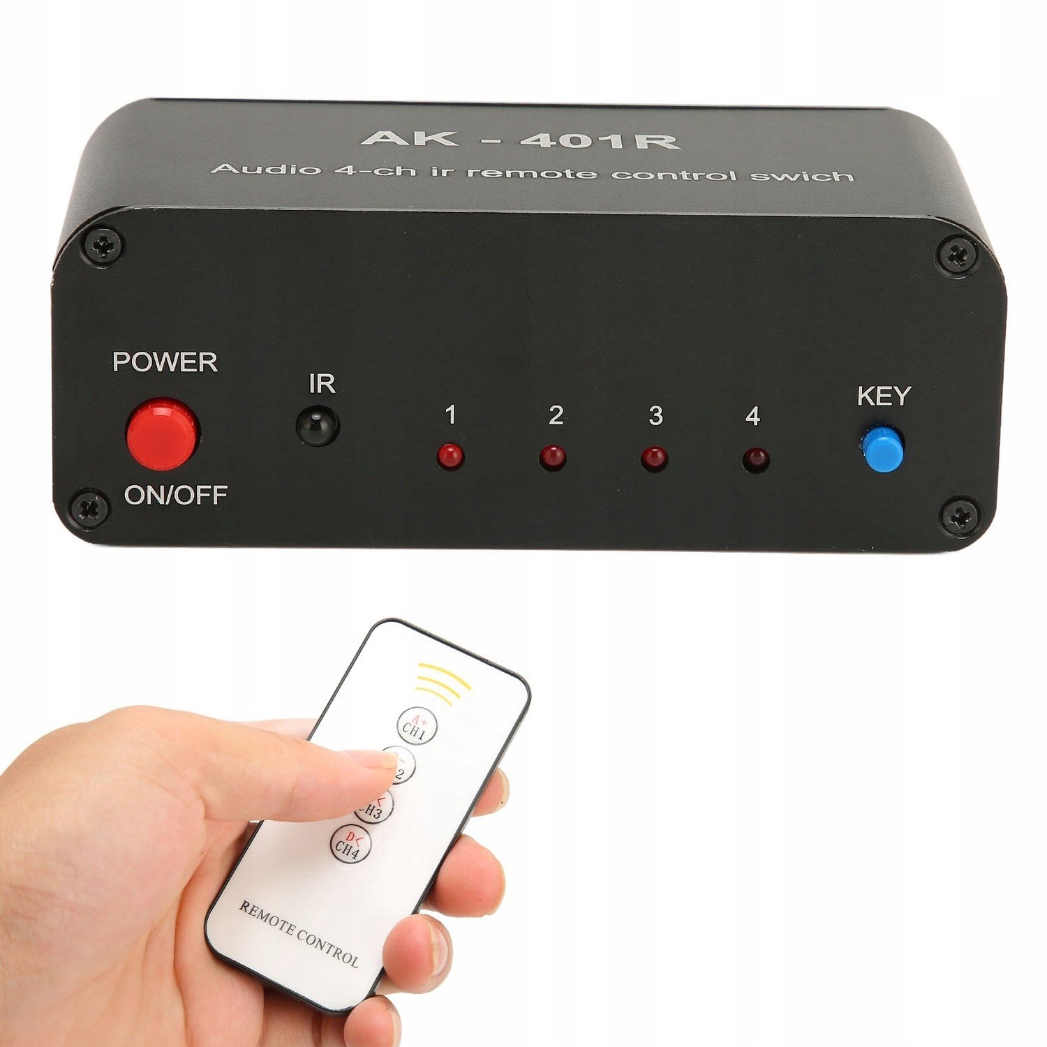 4cestný multifunkční Rca přepínač