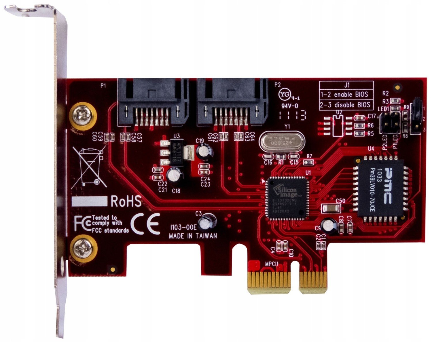 Addonics AD2SA3GPX1 Sata II Raid PCIe Lp