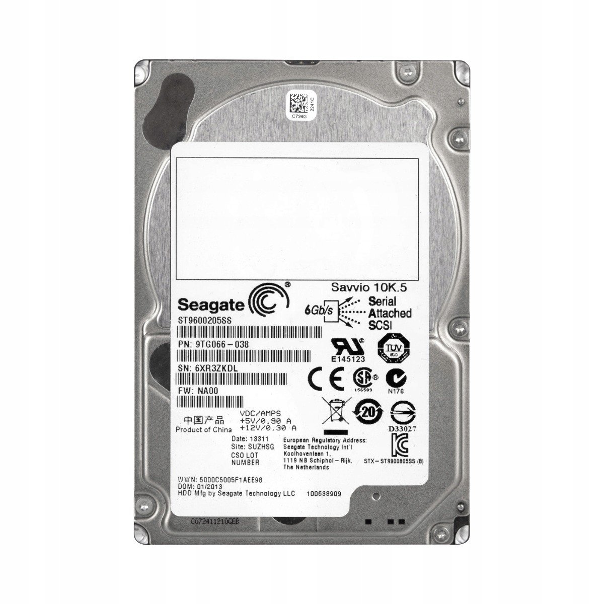 Seagate 600GB 10K 64MB SAS-2 2.5'' ST9600205SS