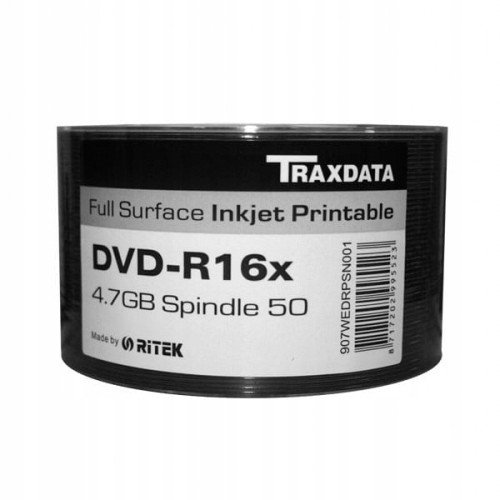 Traxdata Dvd-r 4,7GB 16X White Ff Printable SP*50