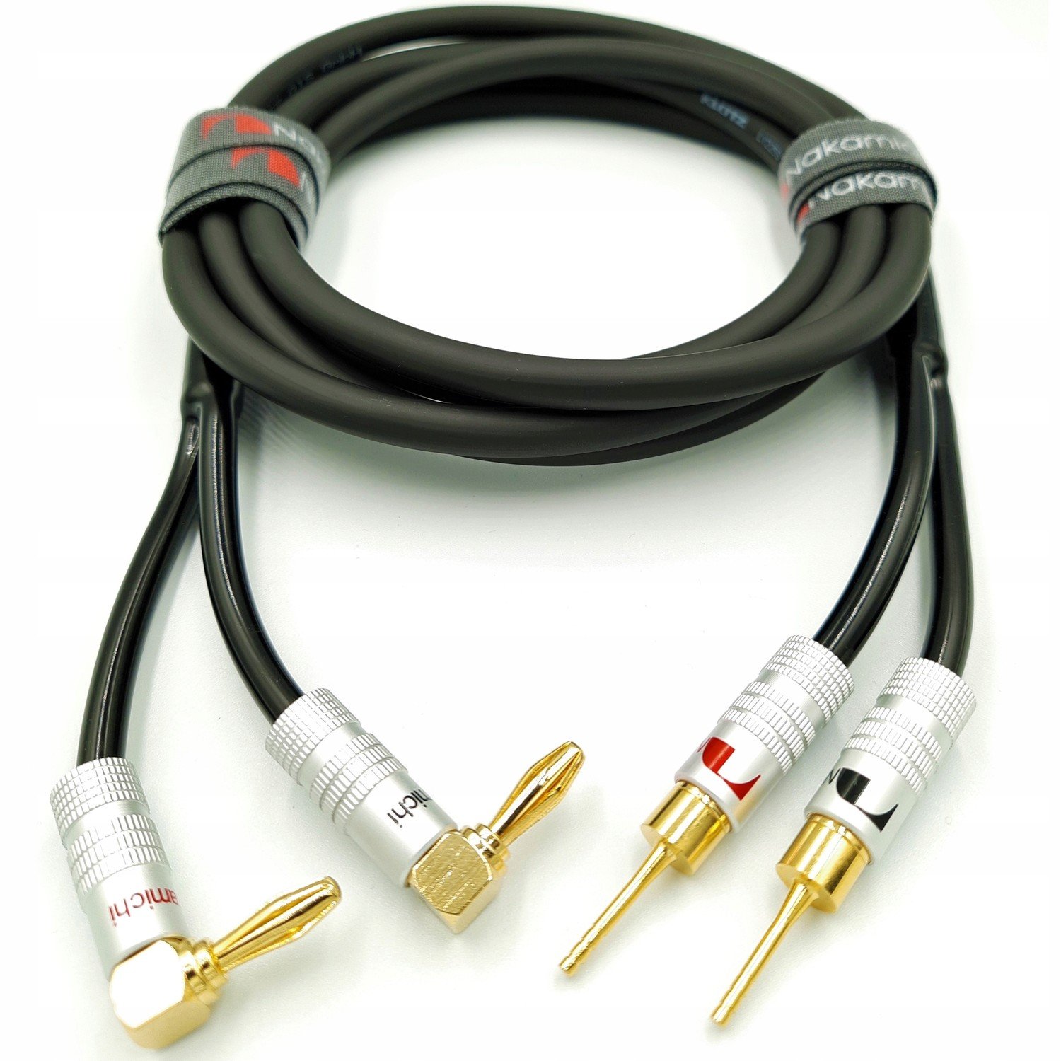 Nakamichi Reproduktorový kabel 2x2,5 jehla banán 90 8m