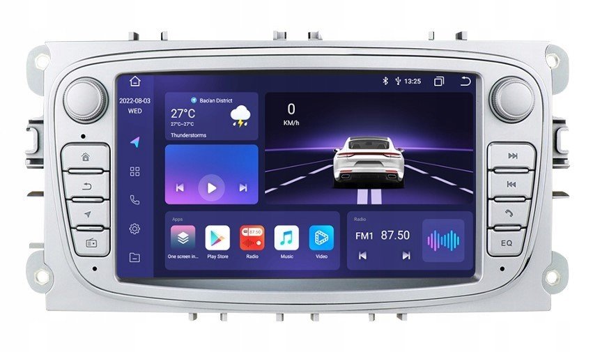 Rádio 2DIN Android Ford Connect 3GB Dsp Carplay