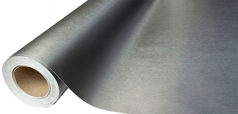 Fólie role metalíza kartáčovaný grafit 1,52x30m