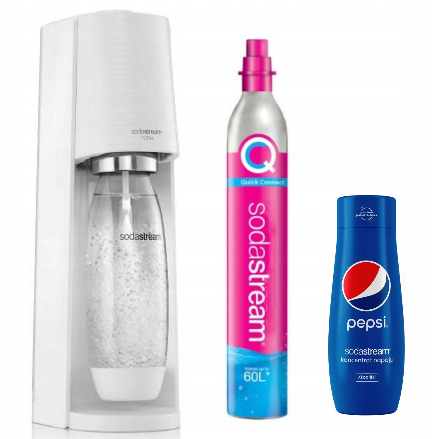 Sodastream Vodní saturátor Terra bílý Pepsi